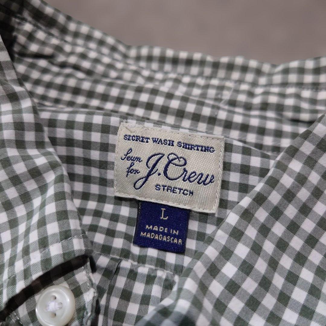 JCREW BD ghungum check shirts green L