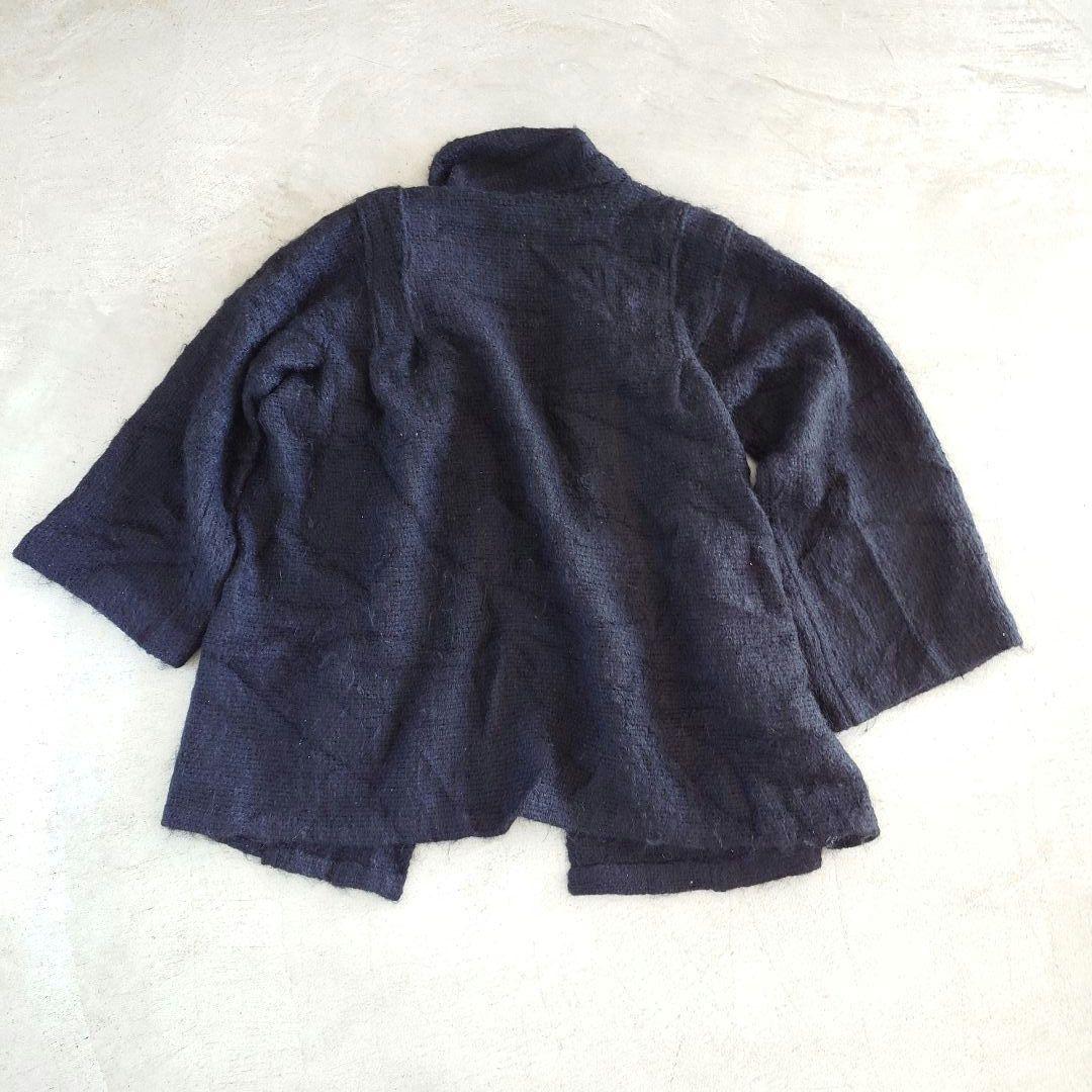 Used Shaggy Mohair Knit Coat 古着　ヘビーシャギーモヘア　カーディガン　　キモノスリーブ　ニットコート　XL