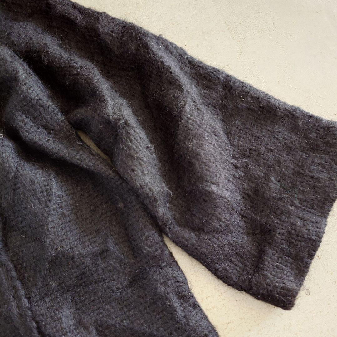 Used Shaggy Mohair Knit Coat 古着　ヘビーシャギーモヘア　カーディガン　　キモノスリーブ　ニットコート　XL