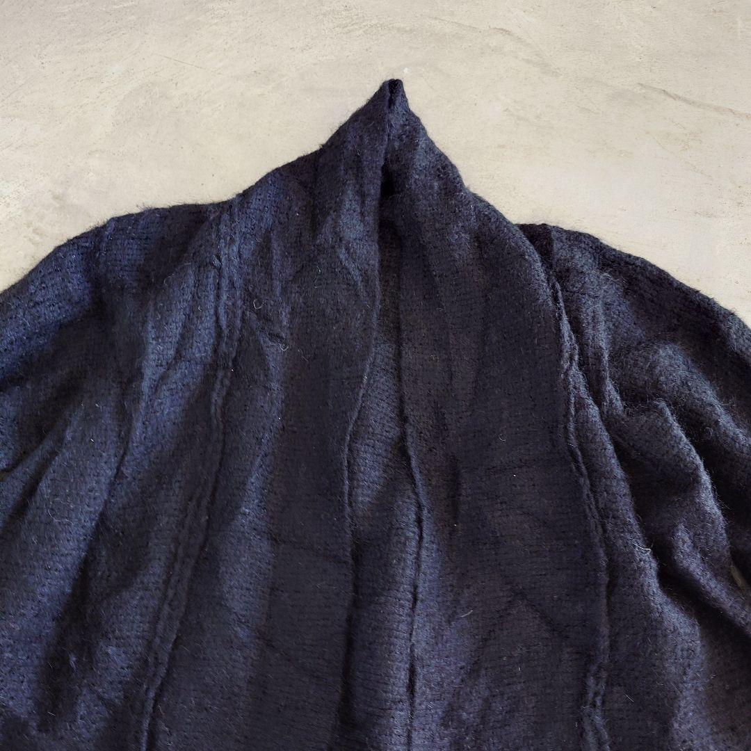 Used Shaggy Mohair Knit Coat 古着　ヘビーシャギーモヘア　カーディガン　　キモノスリーブ　ニットコート　XL