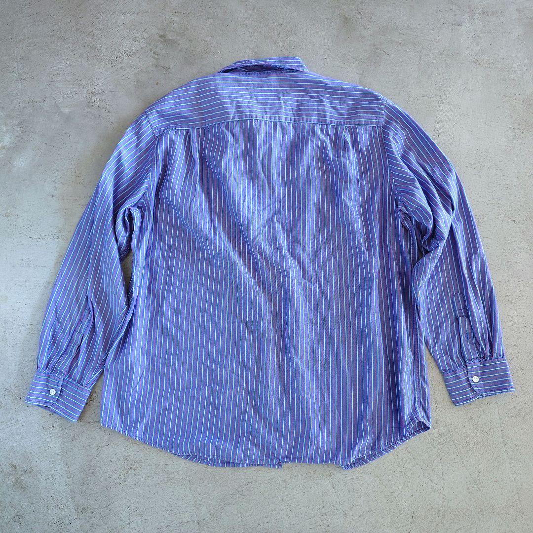Used CHPAS stripe shirts 古着　CHAPSチャップス　ストライプシャツ　BDシャツ XL