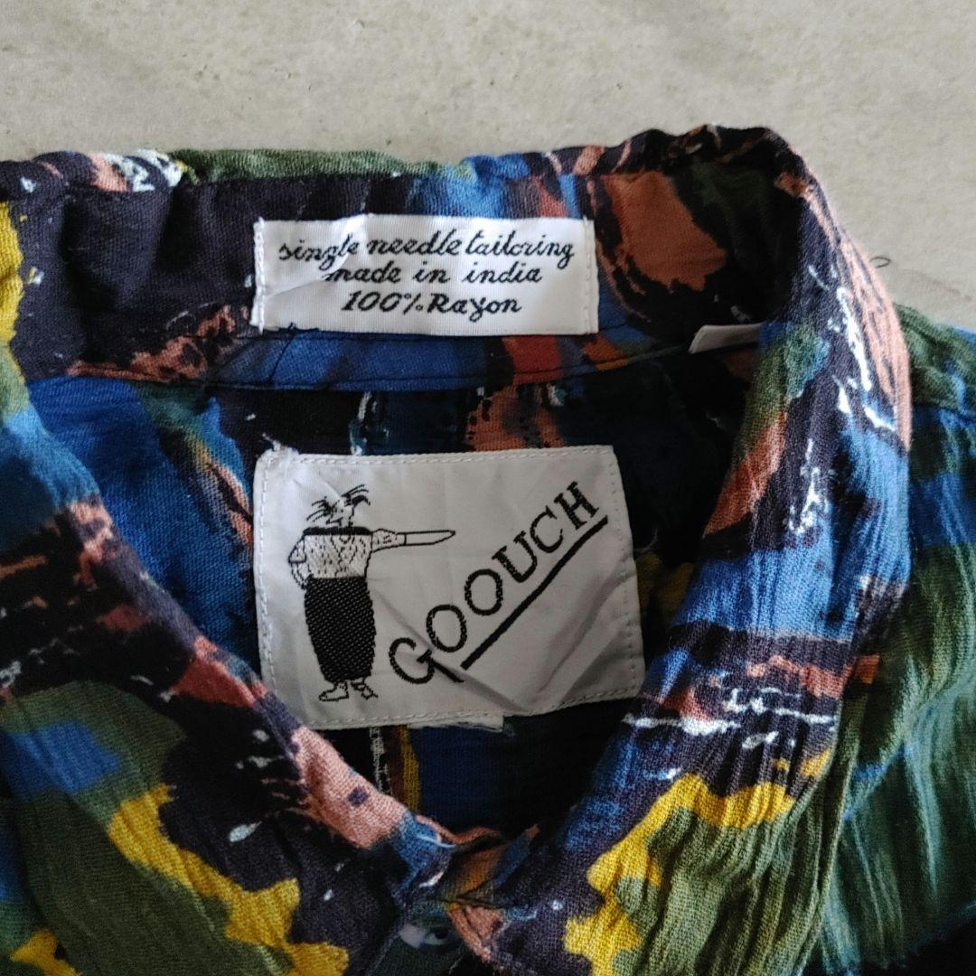 GOOUCH デッドストック　レーヨンシャツ　柄シャツ　80s