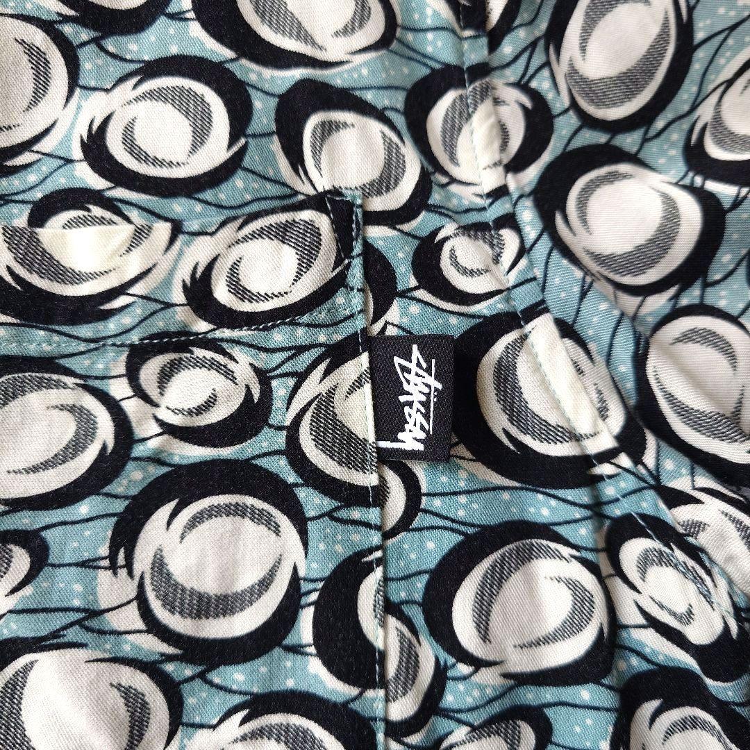 STUSSY ALOHA atomic pattern rayon L
