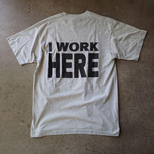 Used STUFF tee I WORK HERE