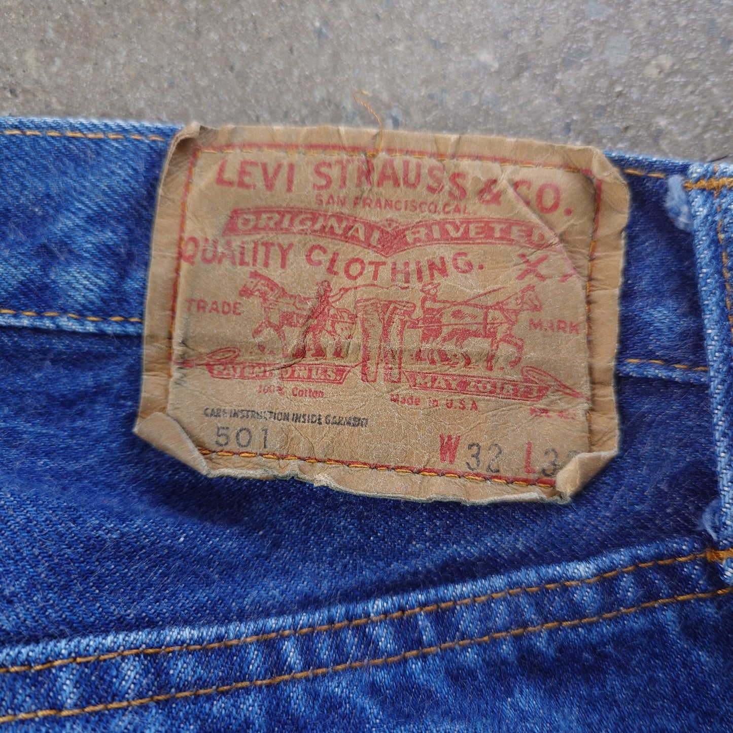 Levis 501 66 後期型　W32 L33 アメリカ製