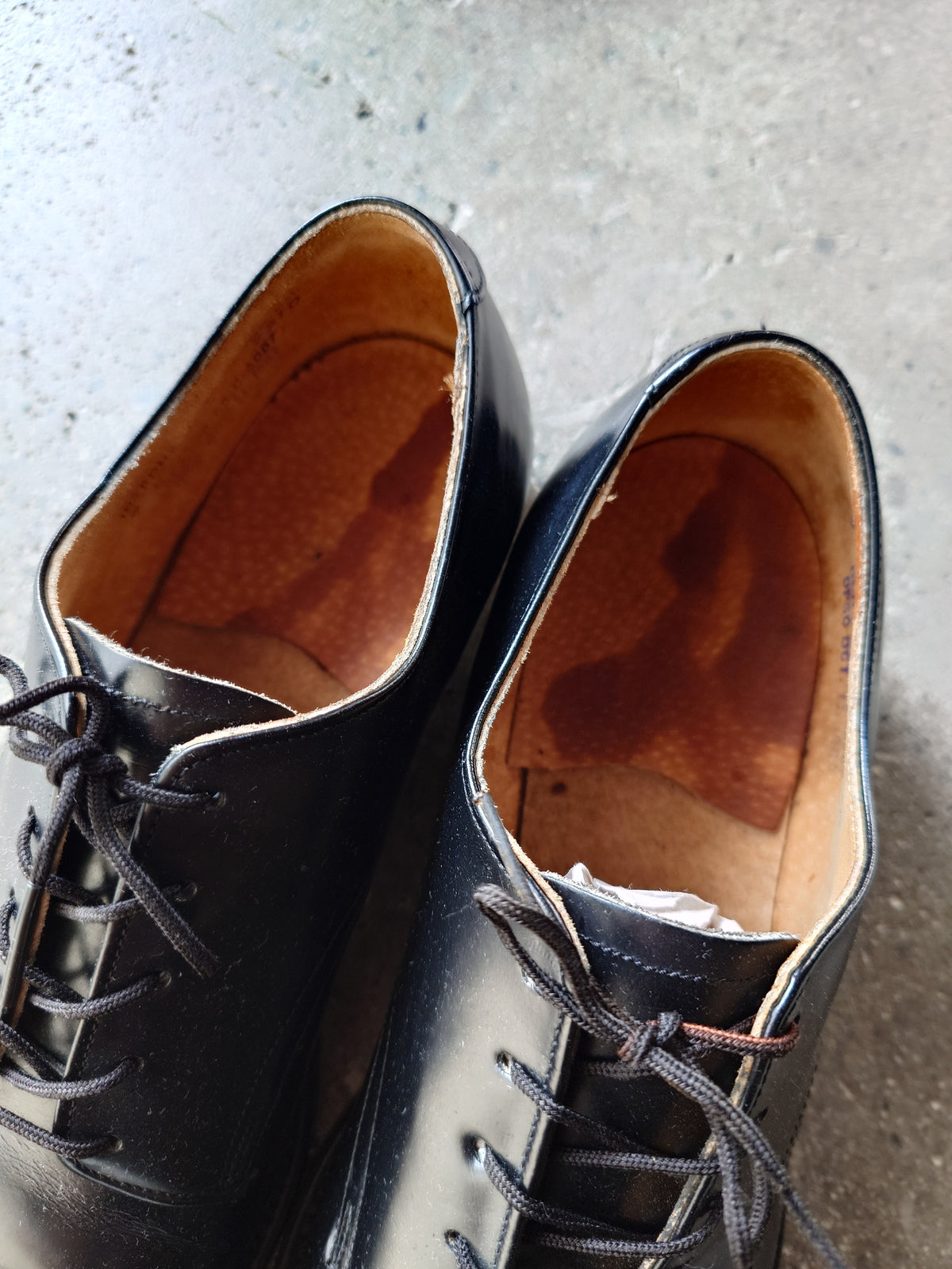80s US NAVY military service shoes sz 9inch