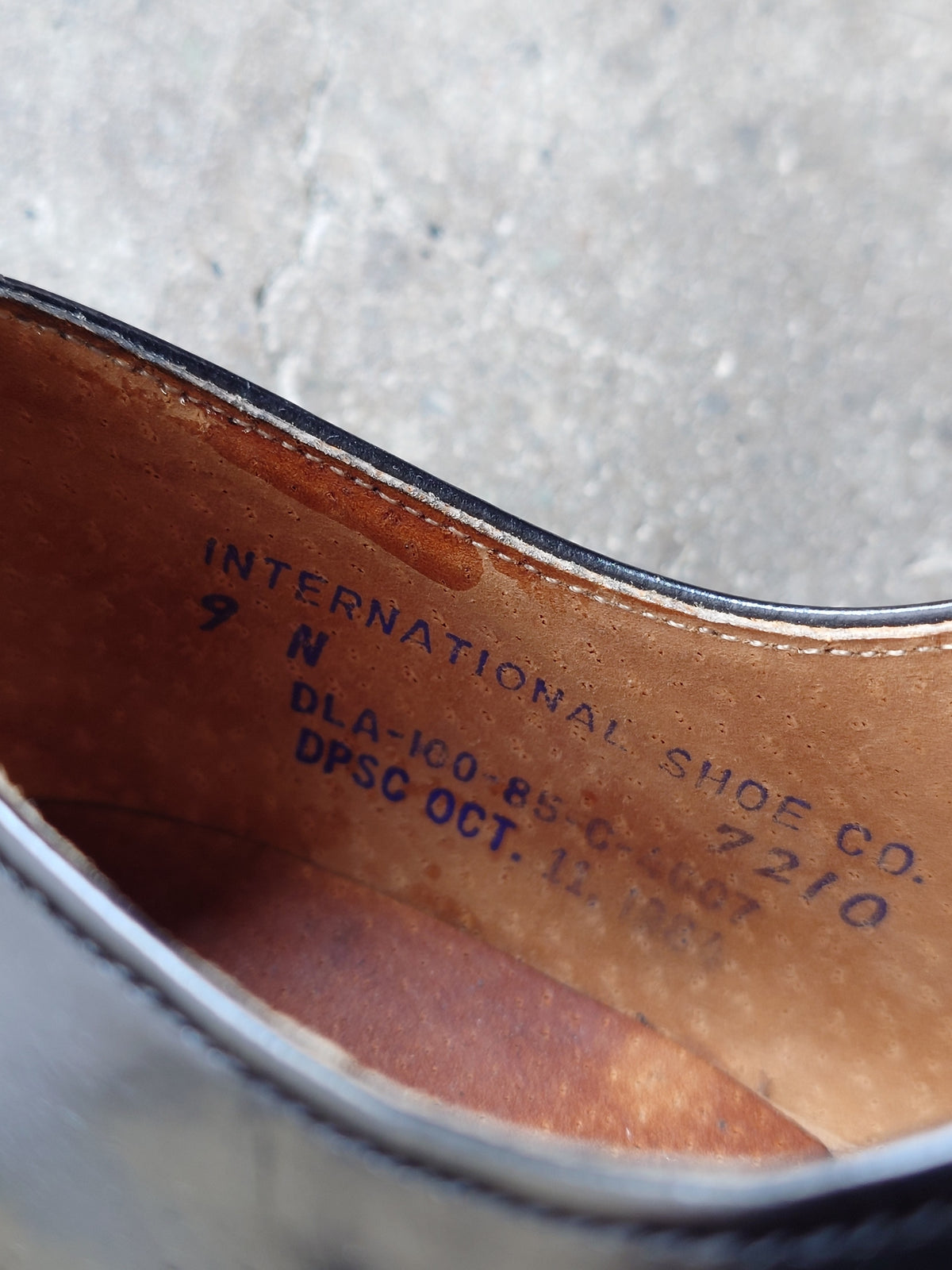80s US NAVY military service shoes sz 9inch