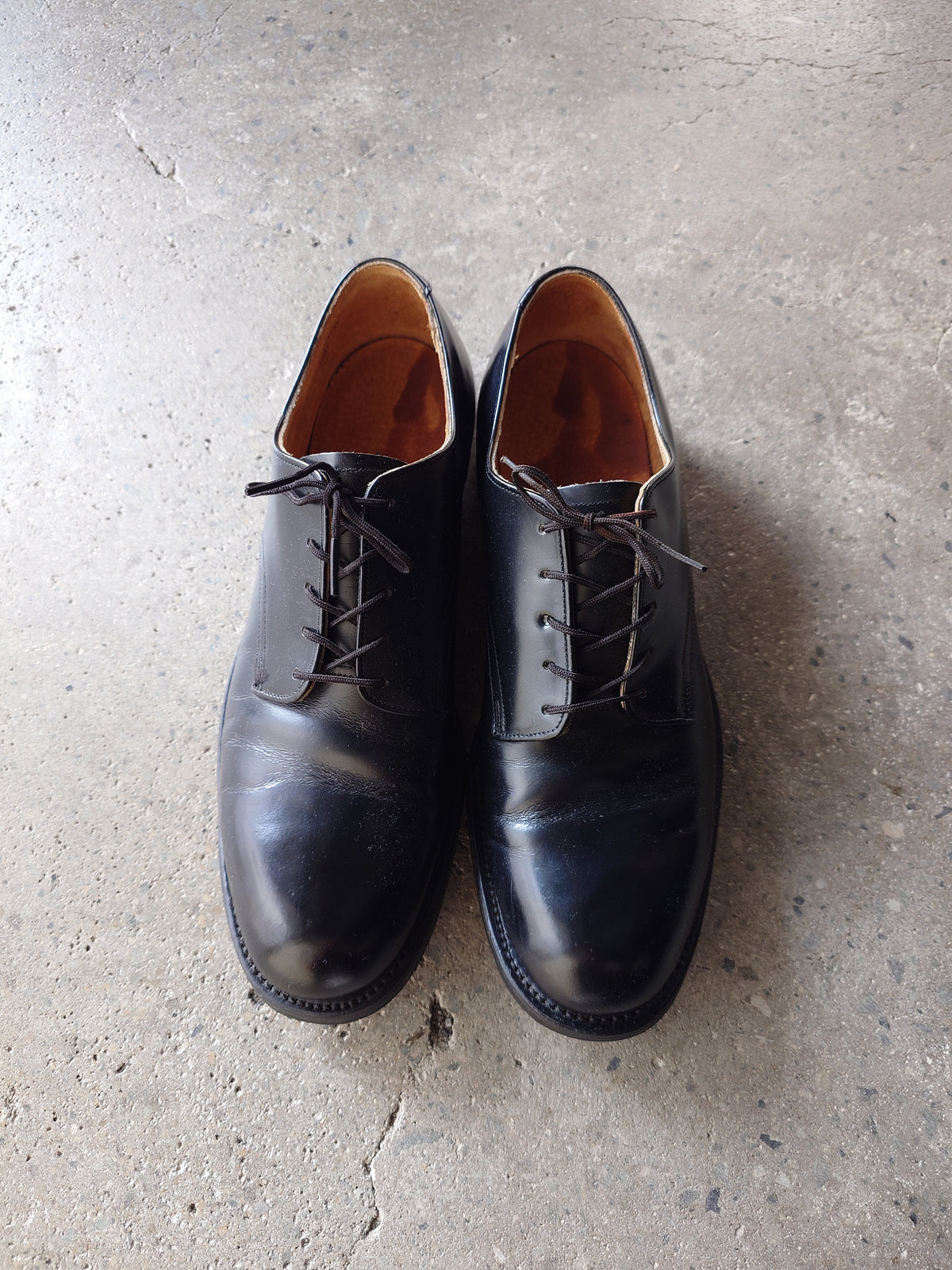 80s US NAVY military service shoes sz 9inch
