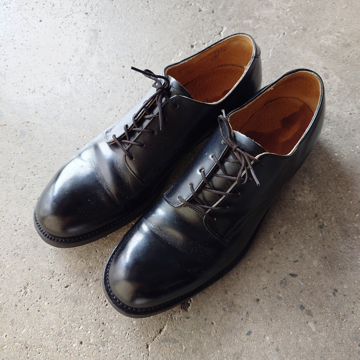 80s US NAVY military service shoes sz 9inch