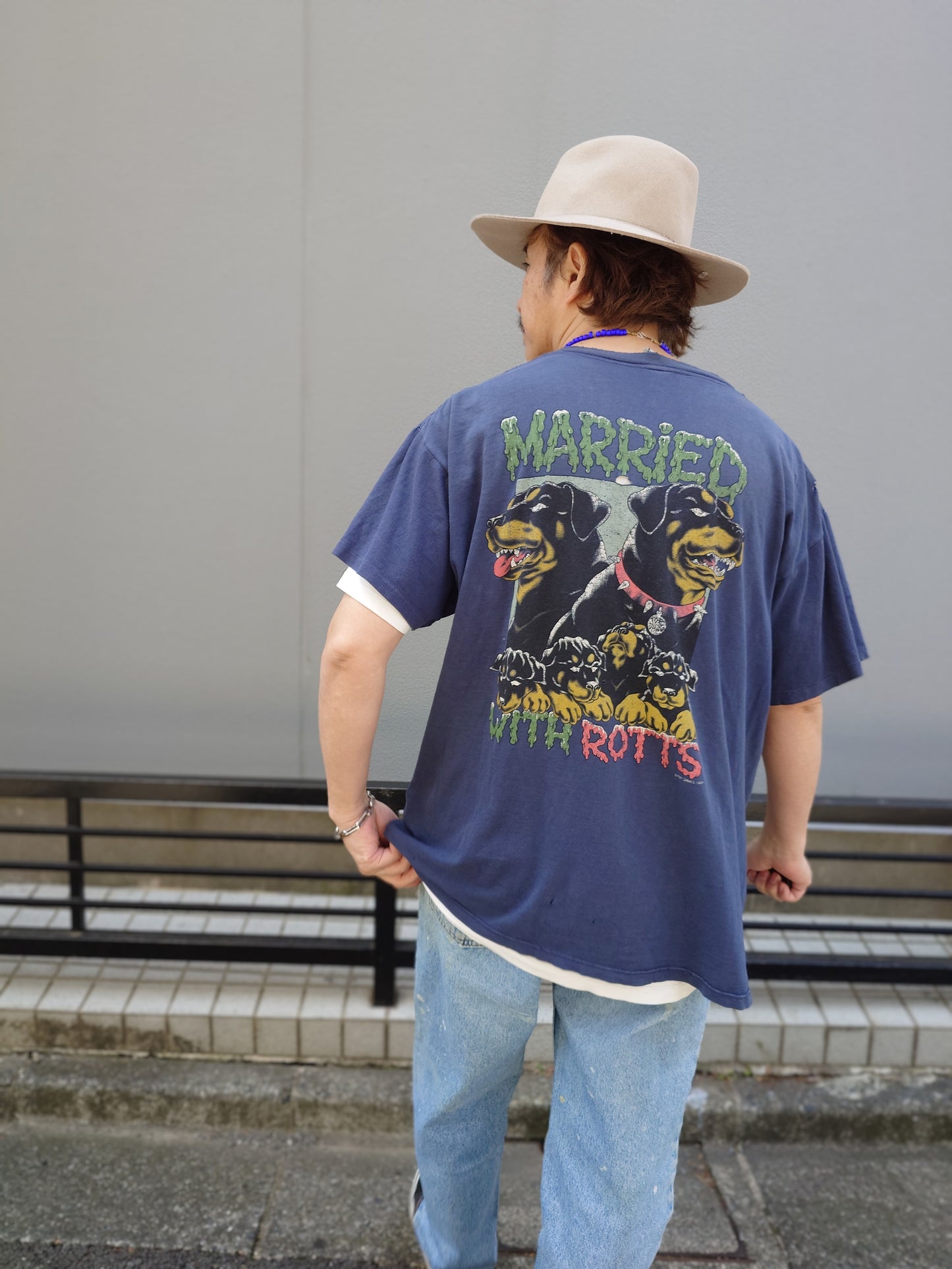 TOPDAWG faded Damage tee XL