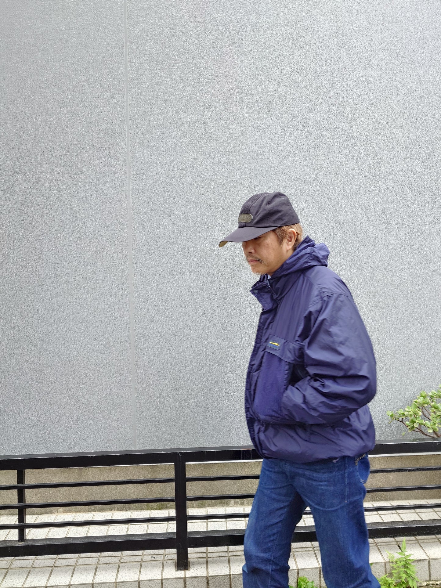 90s polosports nylon hoody coat L