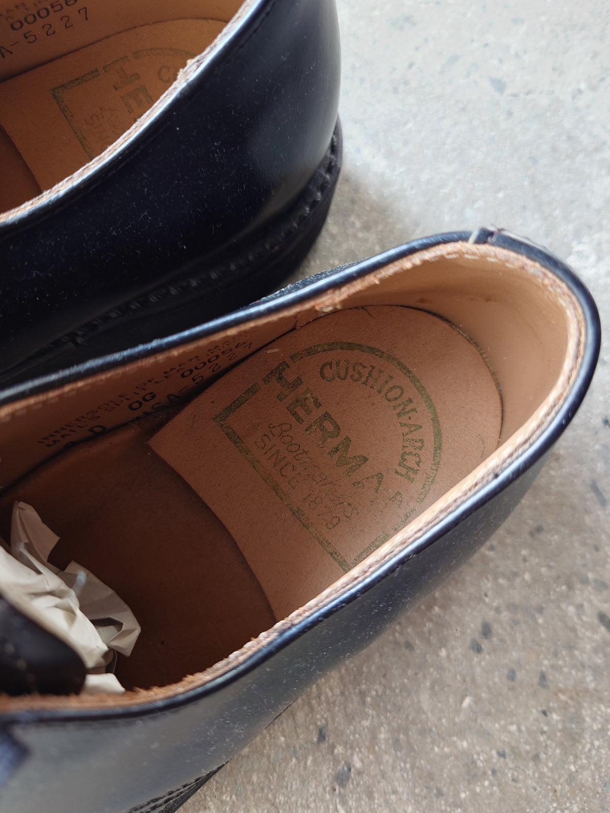 Deadstock HURMAN work shoes sz 8inch made in USA
