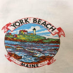 画像をギャラリービューアに読み込む, VINTAGE COTTON 100% RINGER TEE &quot;YORK BEACH&quot;染み込みPRINT
