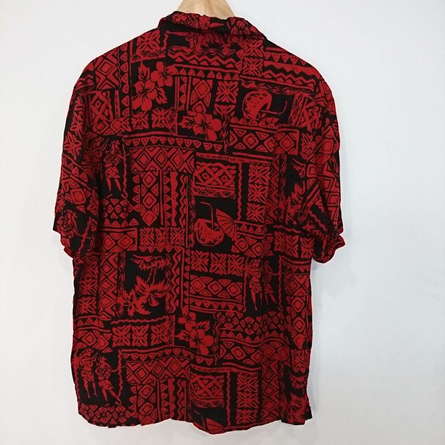 Used Rayon Shirts Open Collar L size　レーヨンアロハシャツ