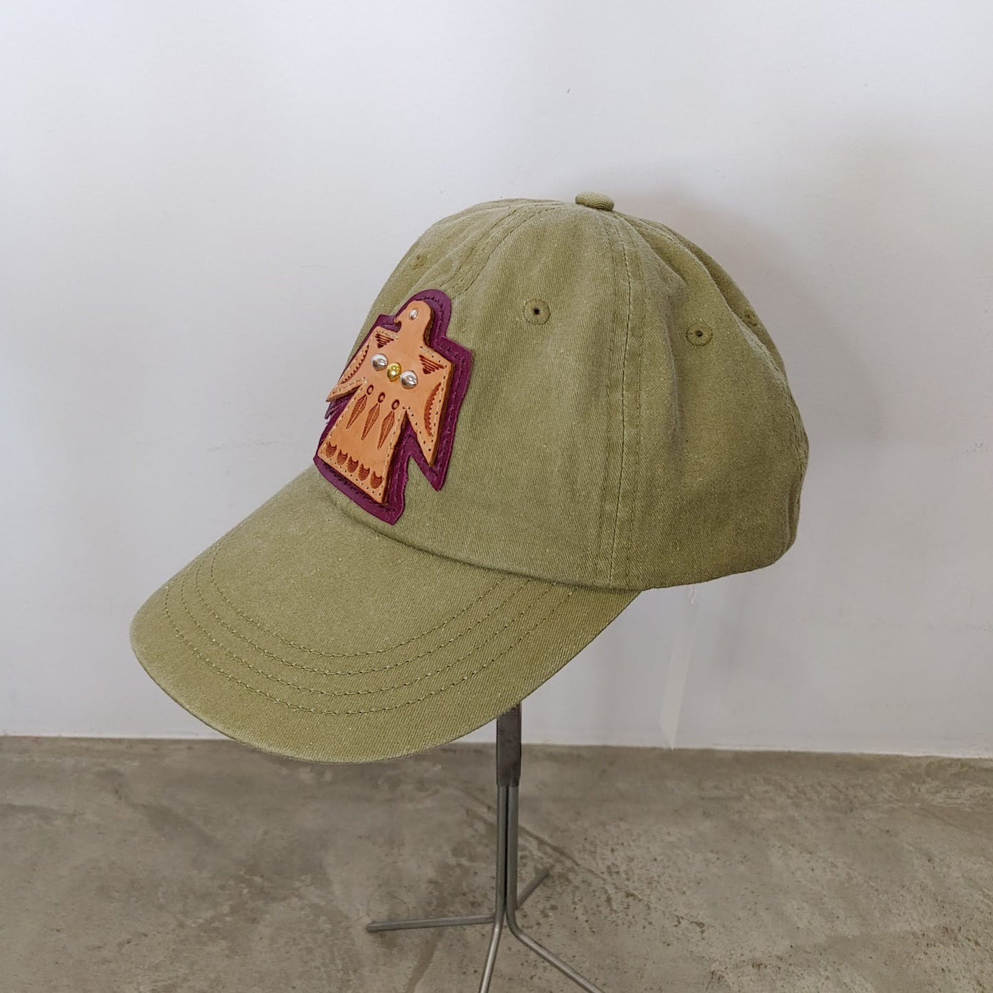 Leather Thunderbird Cap　レザーキャップ　サンダーバード