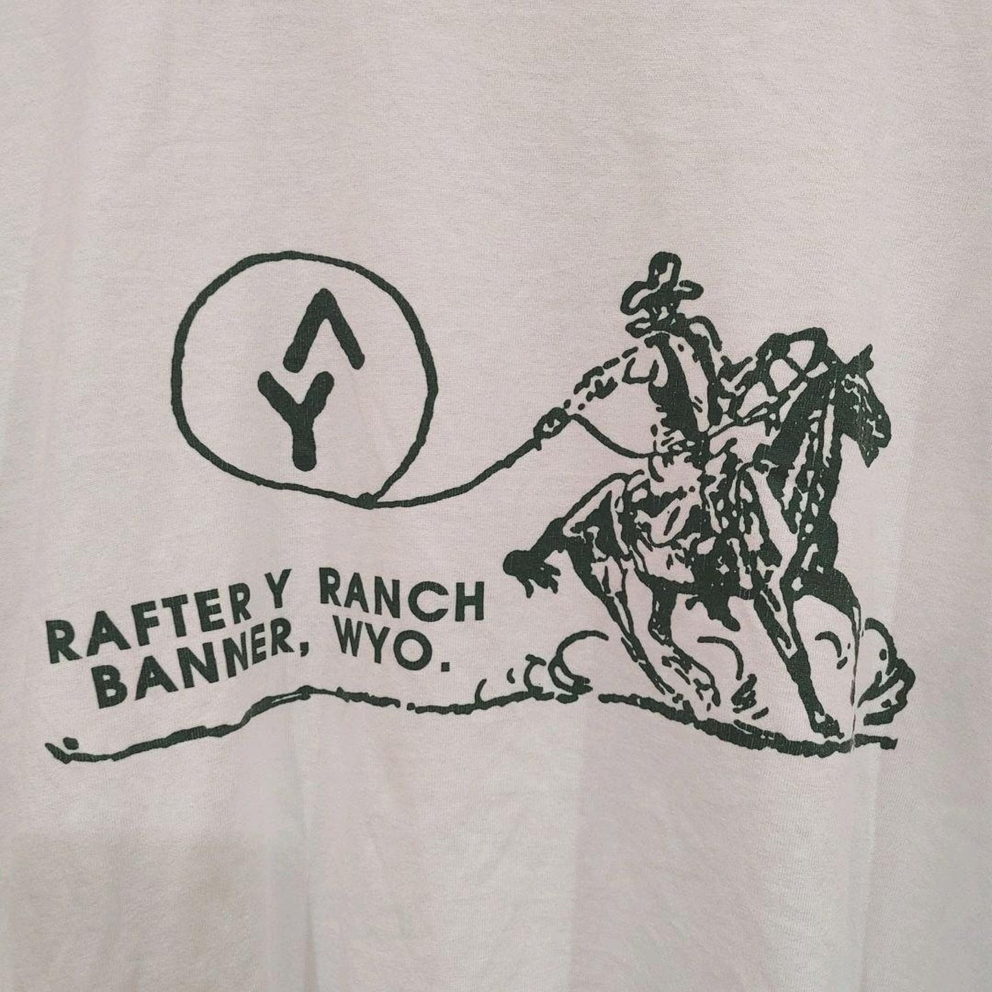 Used cowboy print tee XL　ウエスタン　プリントTシャツ