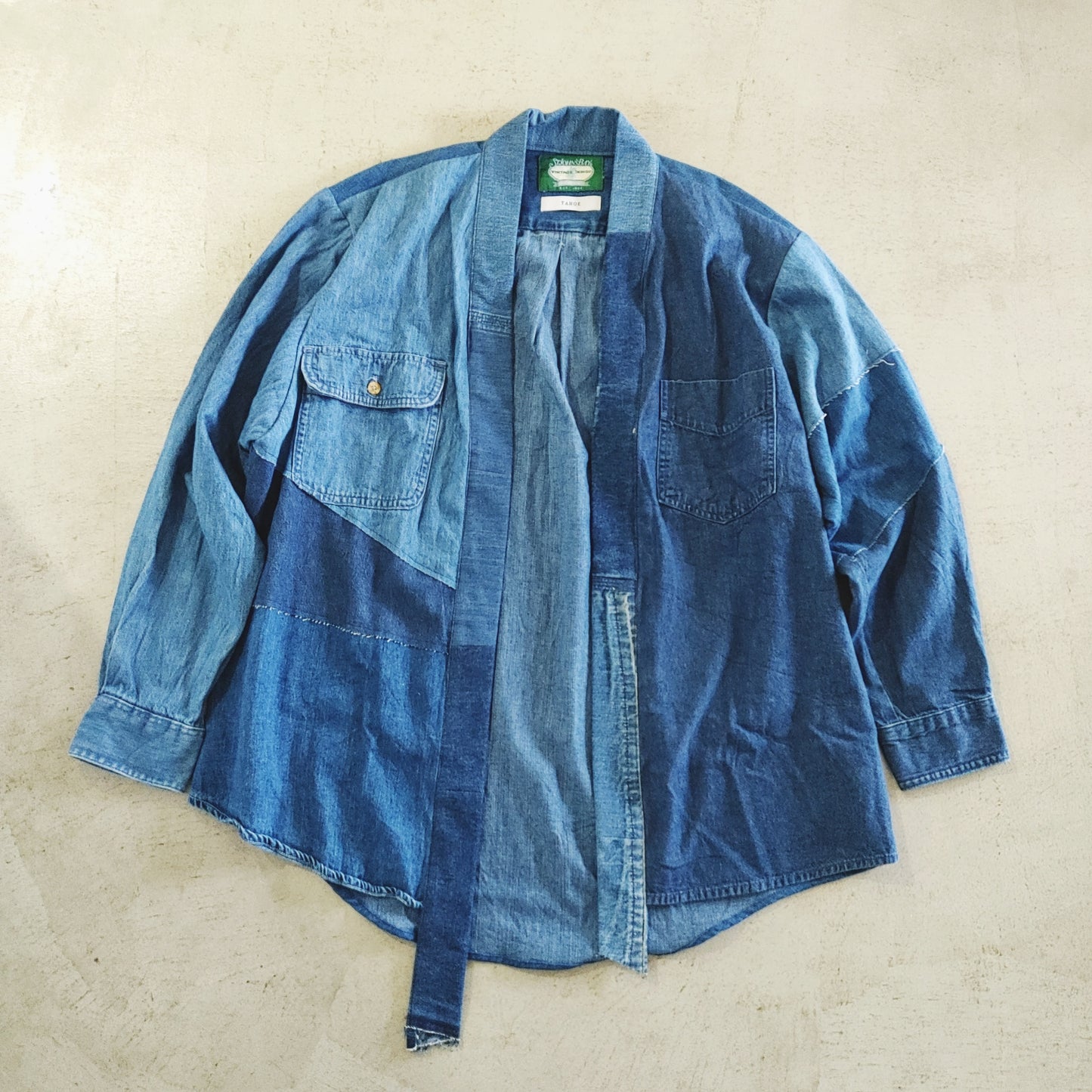 TAHOE　denim kimono cardigan　