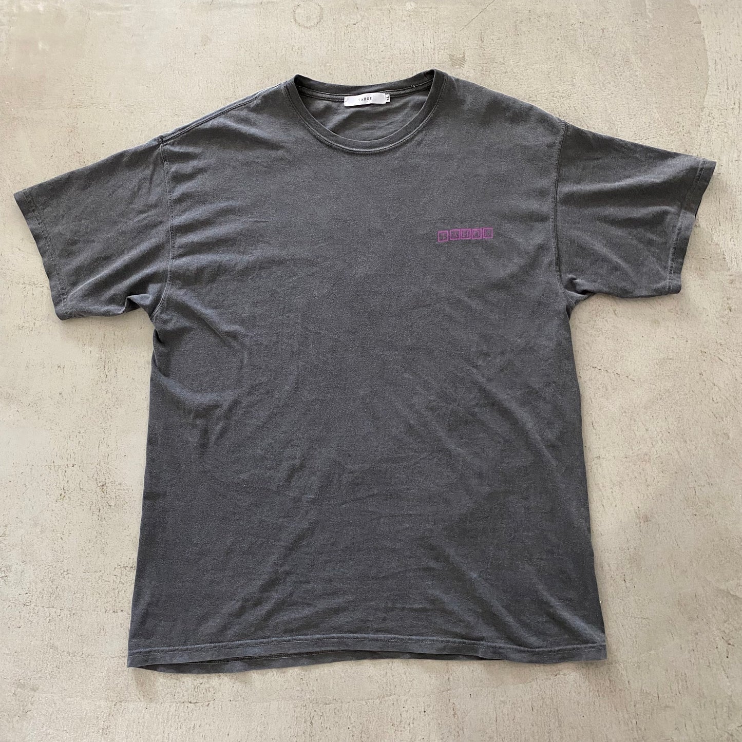 TAHOE Original Print Tee 　Garmentdye BLACK