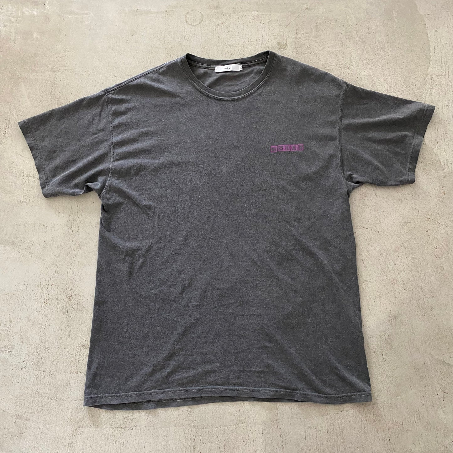 TAHOE Original Print Tee 　Garmentdye BLACK