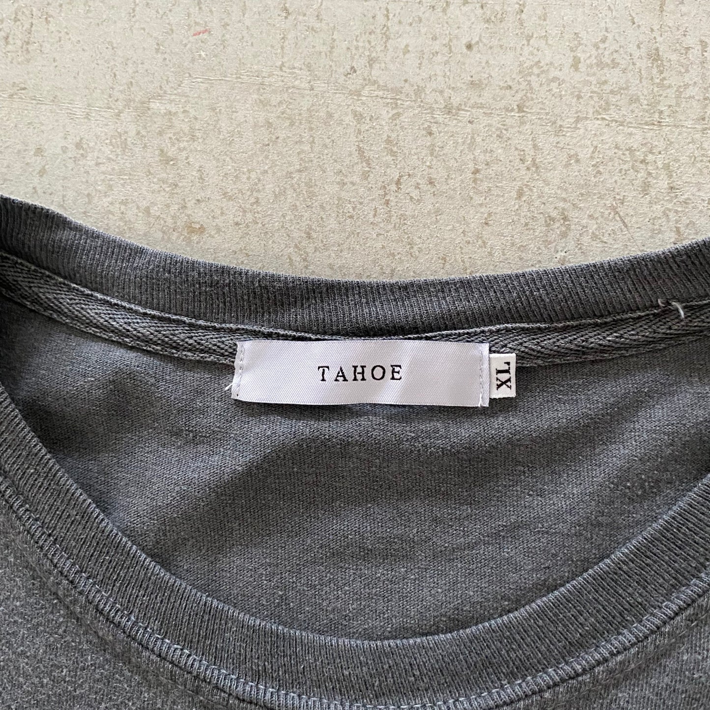 TAHOE Original Print Tee 　Garmentdye BLACK