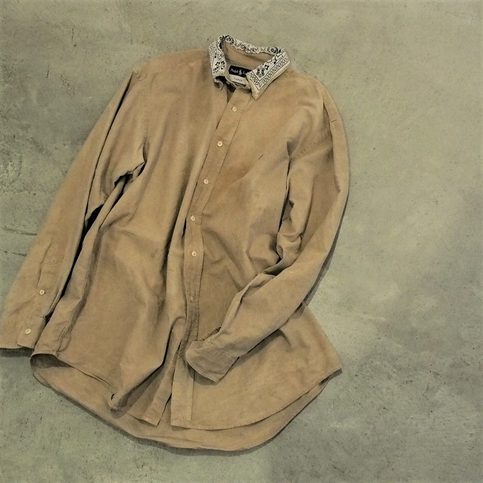 TAHOE 　Ralphlauren Earth Color Dye　Bandana shirts XL ラルフローレン　バンダナシャツ