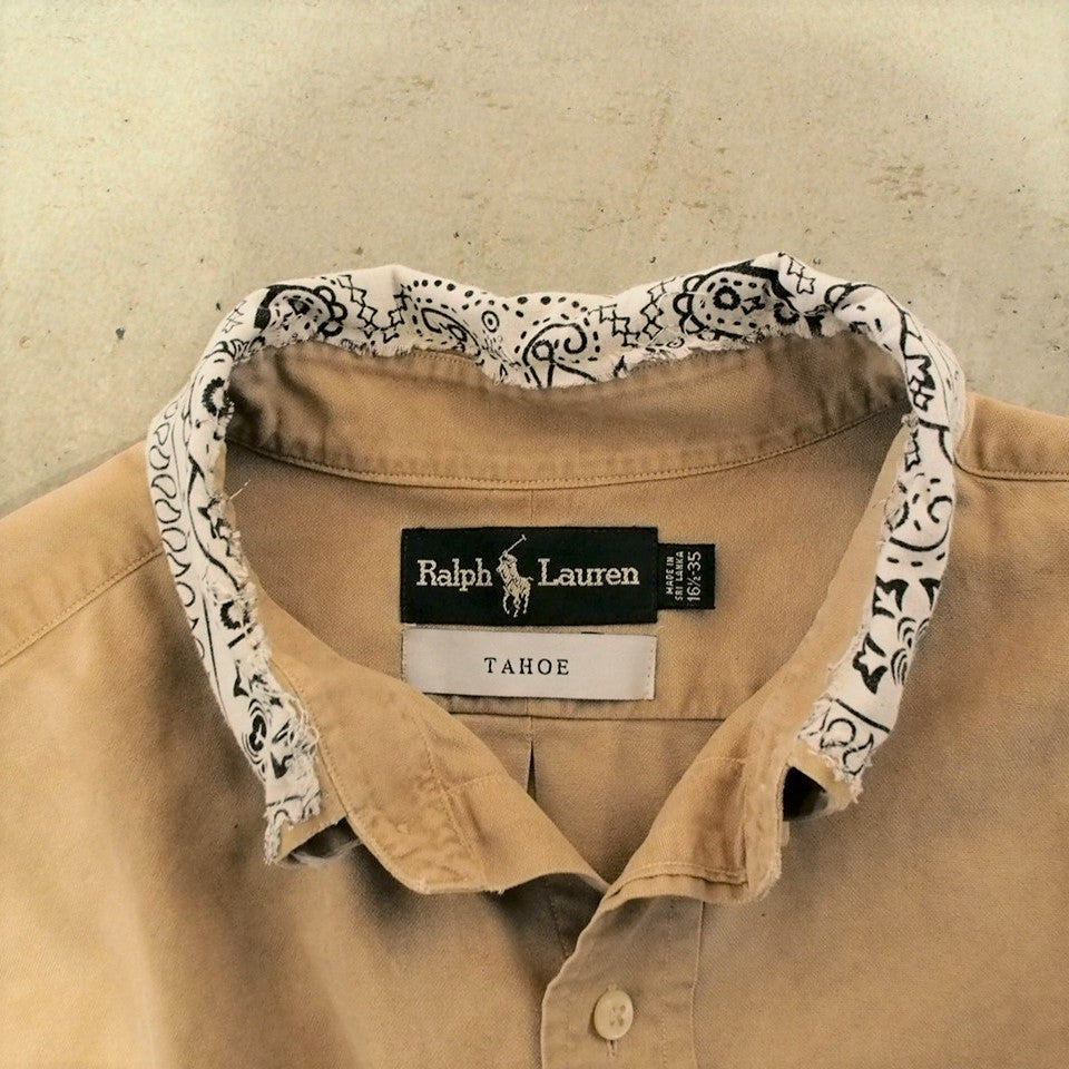 TAHOE 　Ralphlauren Earth Color Dye　Bandana shirts XL ラルフローレン　バンダナシャツ