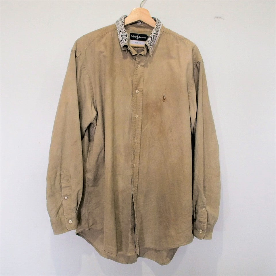 TAHOE 　Ralphlauren Earth Color Dye　Bandana shirts XL ラルフローレン　バンダナシャツ