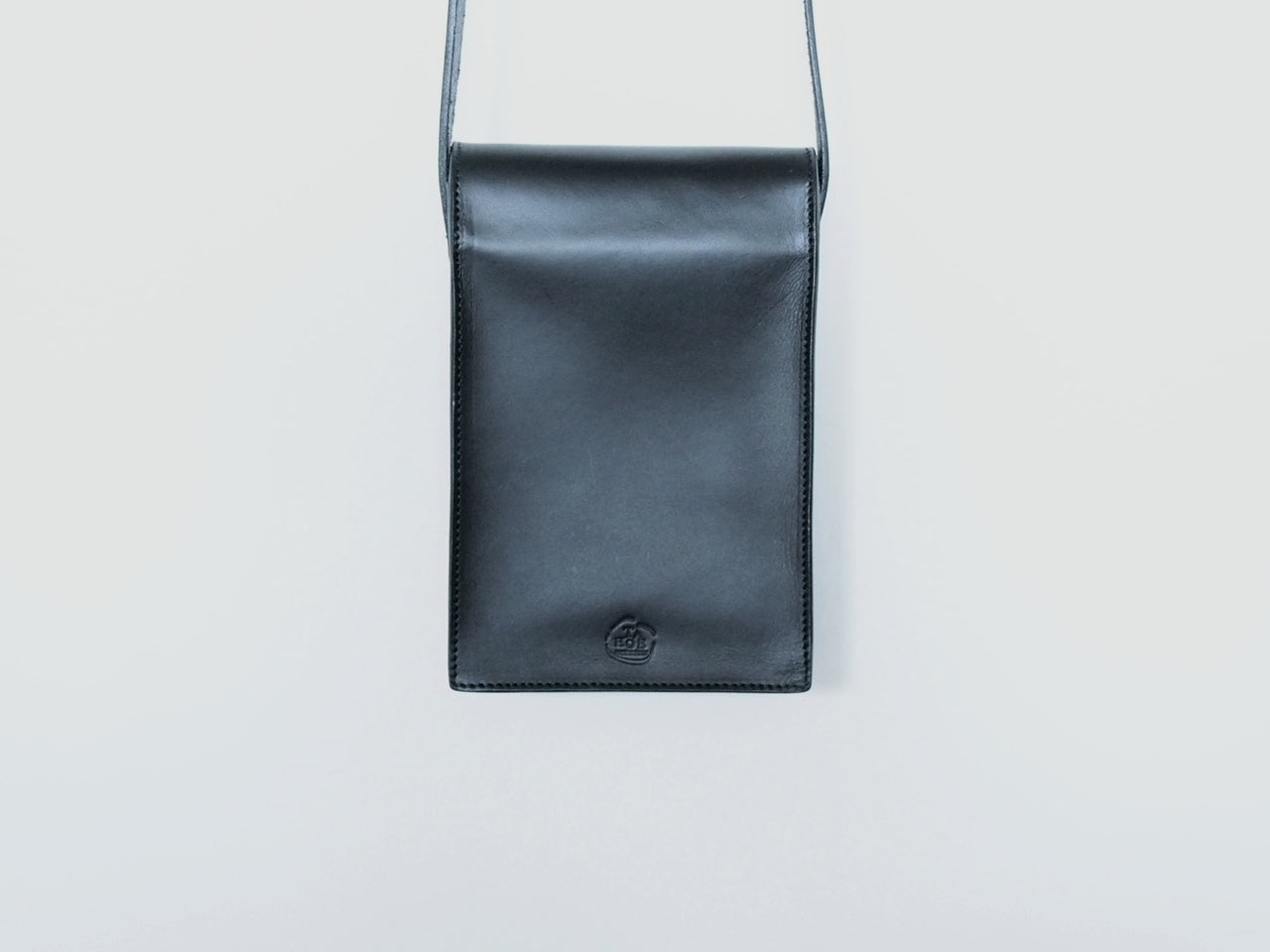 TAHOE LEATHER BOX BAG Blacksteer hide　OKAYAMA SLUB DENIM