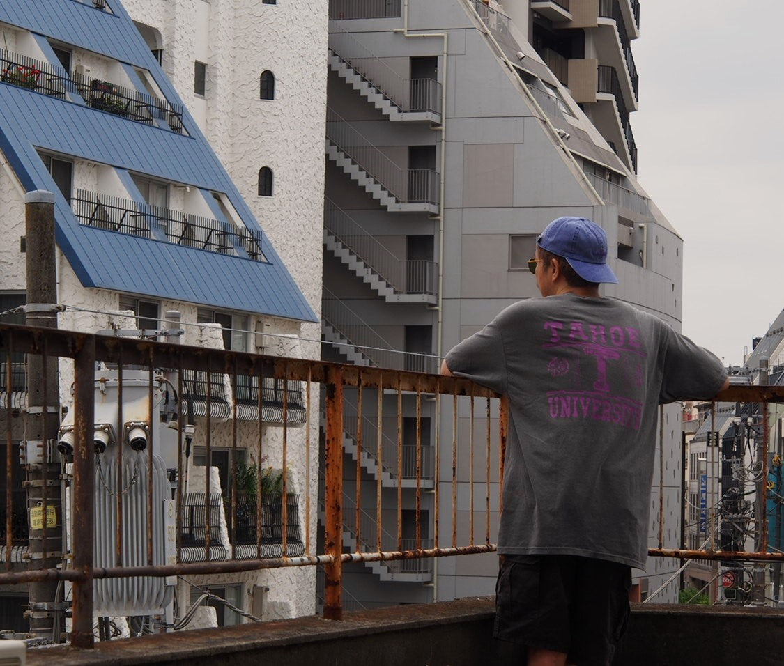 TAHOE Original Print Tee 　Garmentdye BLACK