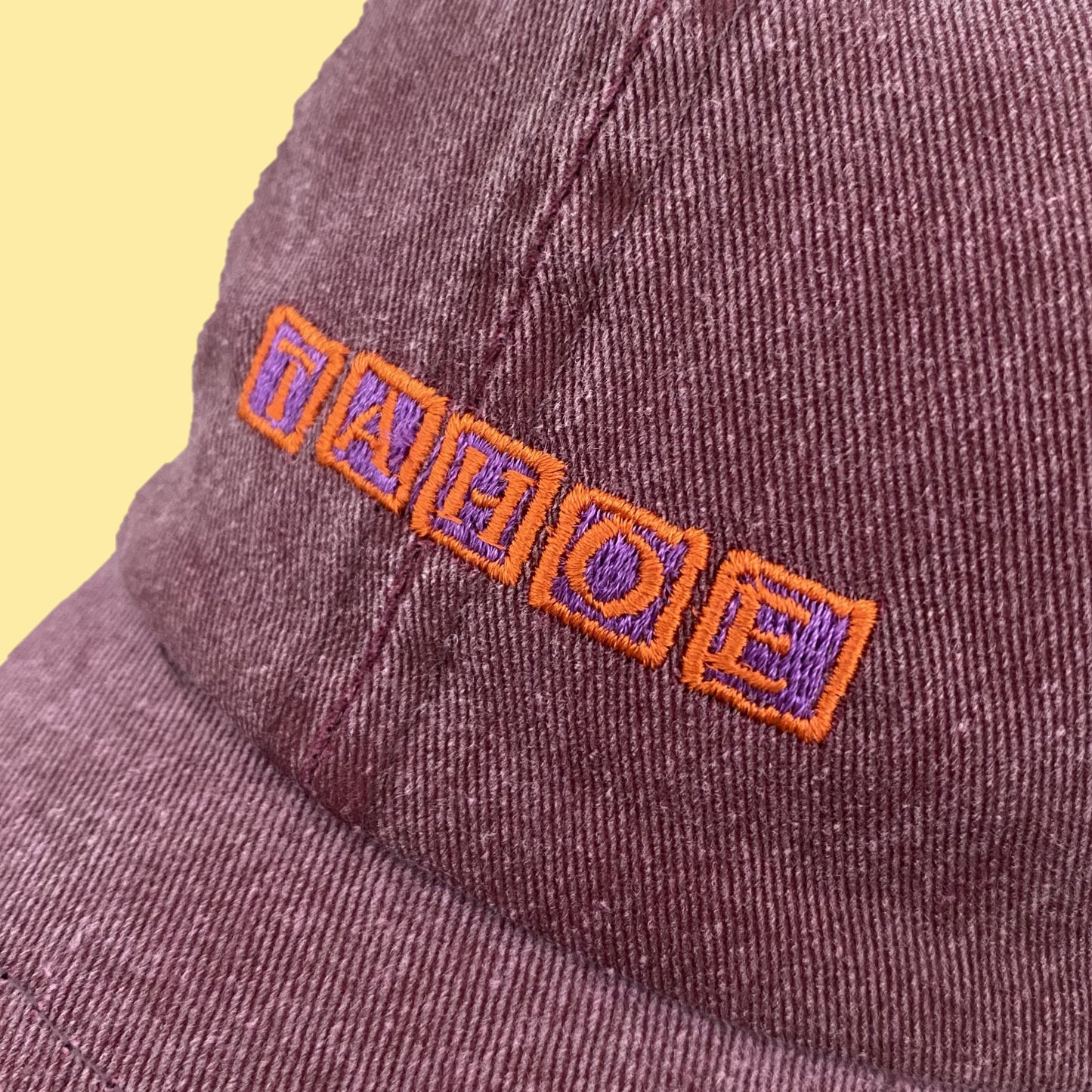 TAHOE Original Garment dye LOGO Cap RED