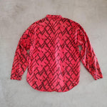 画像をギャラリービューアに読み込む, used print nel shirts S 古着　長袖シャツ　柄シャツ　プリントネルシャツ　L相当
