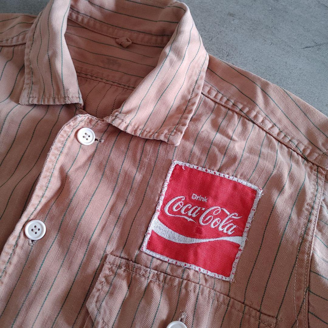 Vintage Coca Cola Work shirts S　ビンテージ　コカ・コーラ　ワークシャツ　S