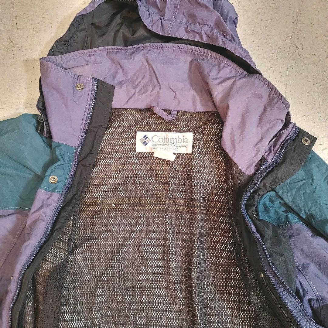 オールド　コロンビア　ナイロンジャケット　オムニテック　columbia nylon jacket M