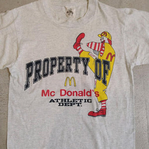 古着　マクドナルド　プリントT オフィシャル S NEWYORK