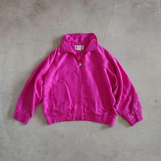90s CASUAL ISLE silk blouson Sユニセックス　シルクブルゾン　ジャケット