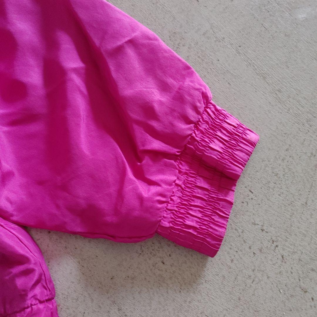 90s CASUAL ISLE silk blouson Sユニセックス　シルクブルゾン　ジャケット
