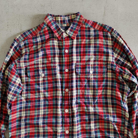 polo ralphlauren maddras shirts M ポロラルフローレン　マドラスチェック　シャツM