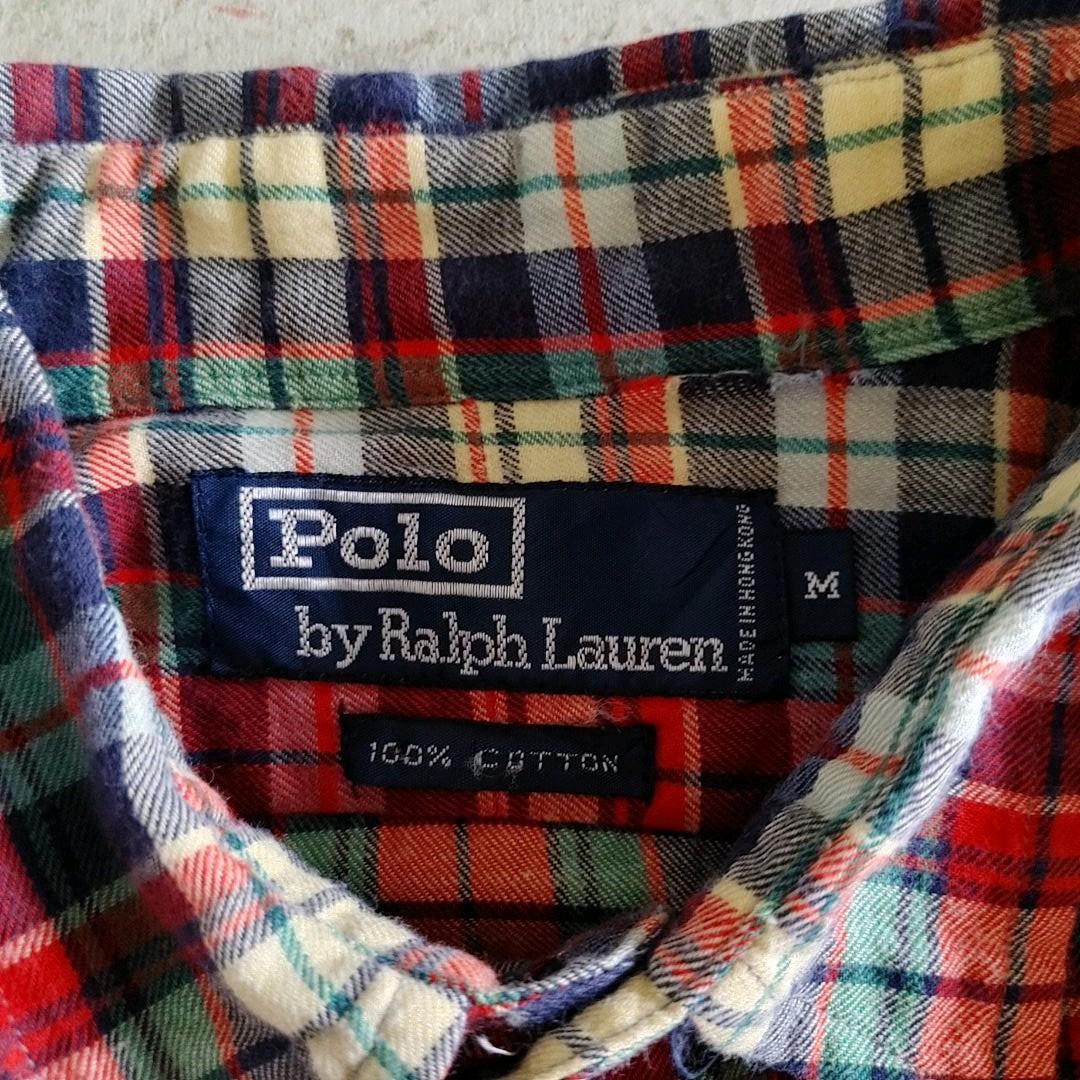 polo ralphlauren maddras shirts M ポロラルフローレン　マドラスチェック　シャツM