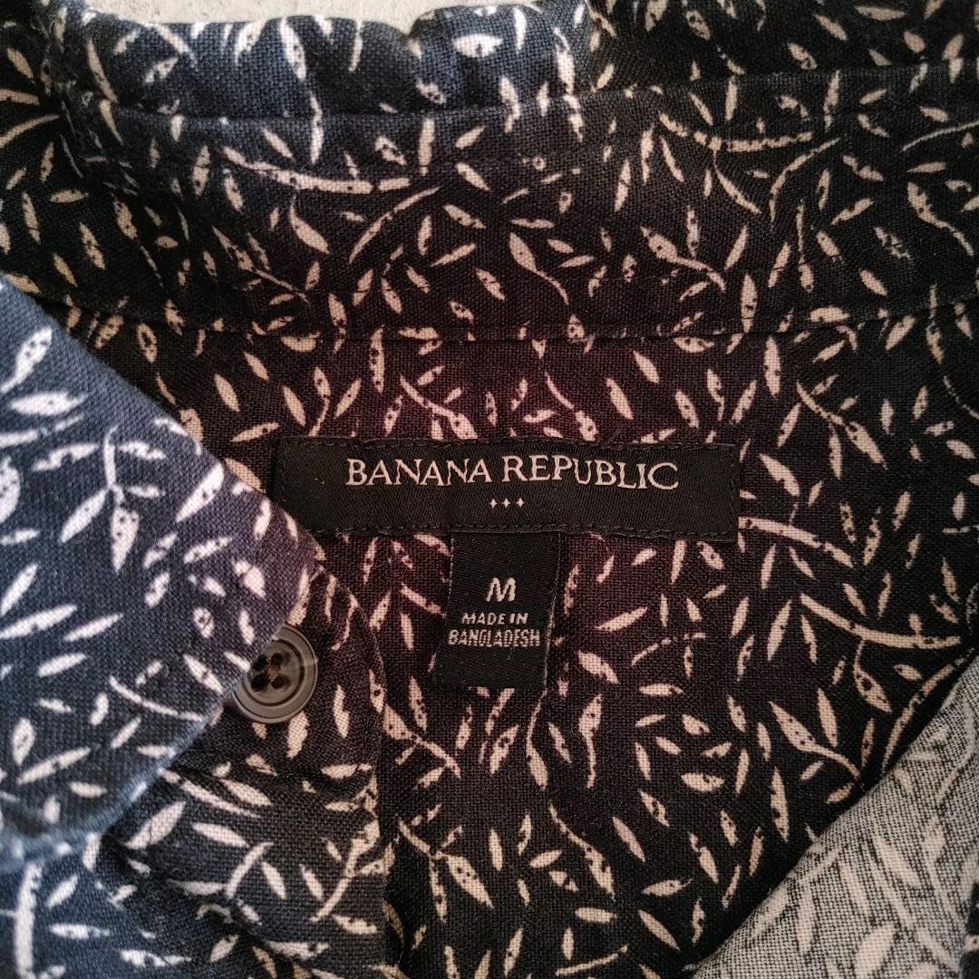 BANANA REPUBLIC print shirts M バナナリパブリック　シャツ