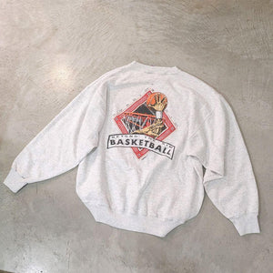 Used Bascketball Print XL　バスケットボール　スウェット