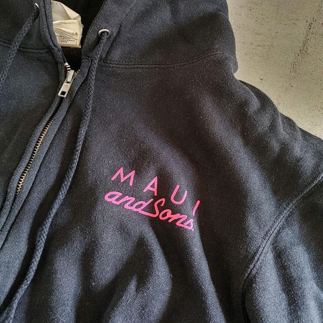 　MAUI＆SONS zip hoody S マウイアンドサンズ　スウェットパーカー　オールドサーフ　MAUI＆SONS