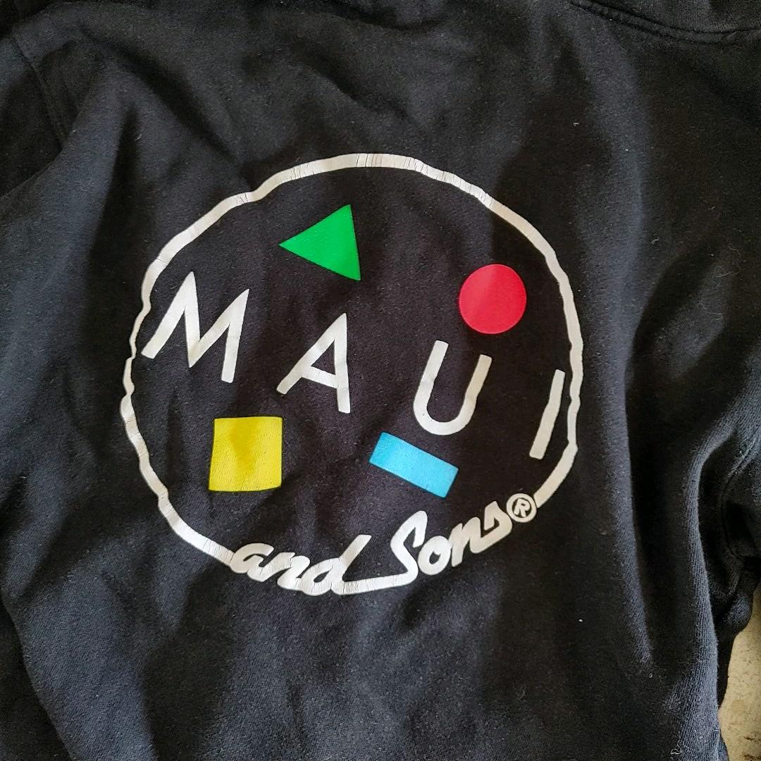 　MAUI＆SONS zip hoody S マウイアンドサンズ　スウェットパーカー　オールドサーフ　MAUI＆SONS