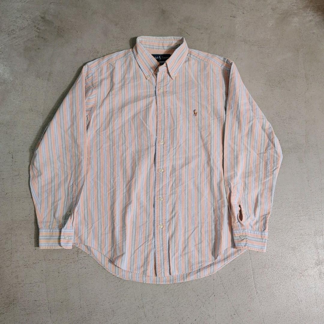 poloralphlauren stripe shirts 　ポロラルフローレン　ストライプシャツ　L