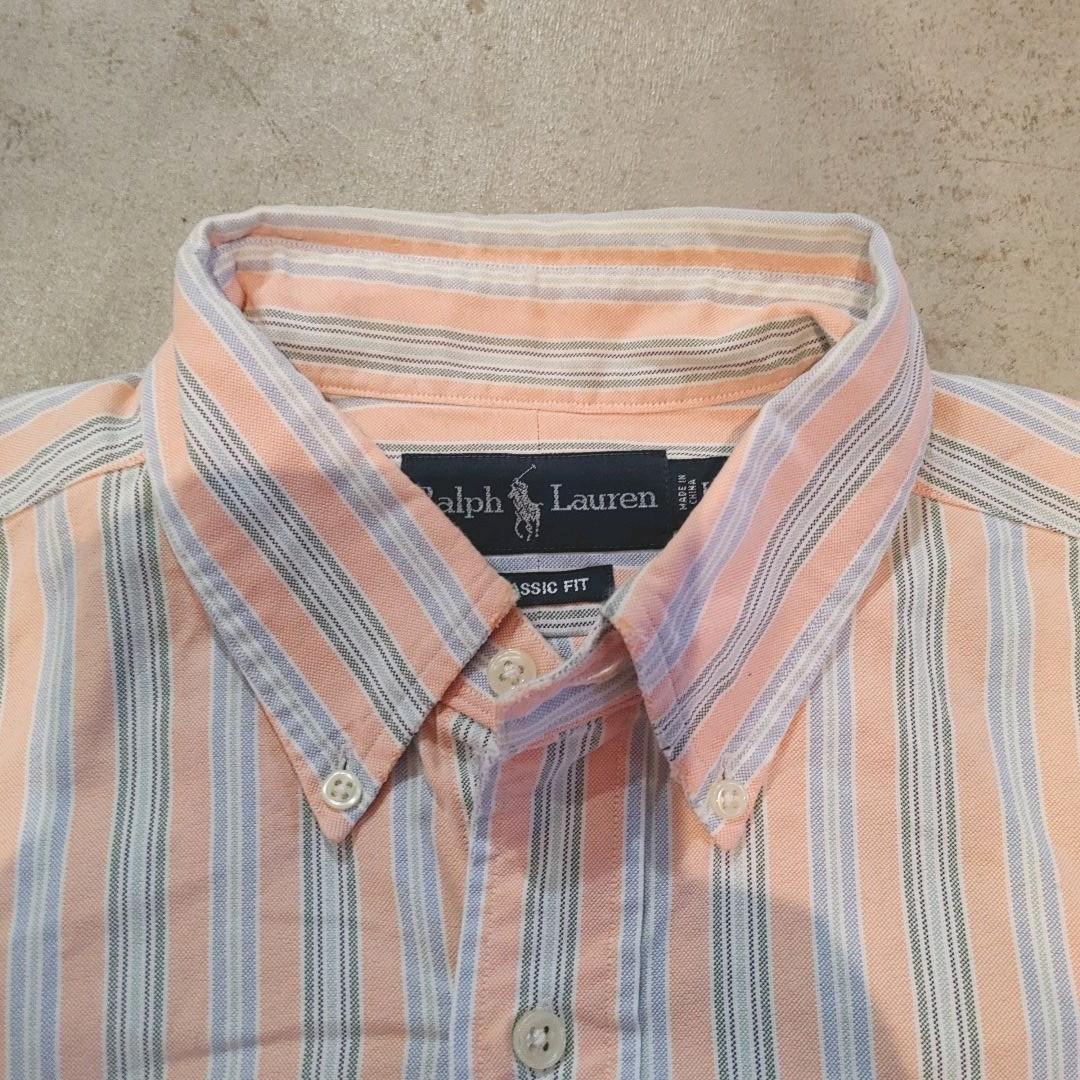 poloralphlauren stripe shirts 　ポロラルフローレン　ストライプシャツ　L
