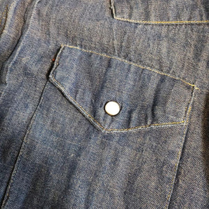 OLD Denim western shirts M デニムウエスタンシャツ