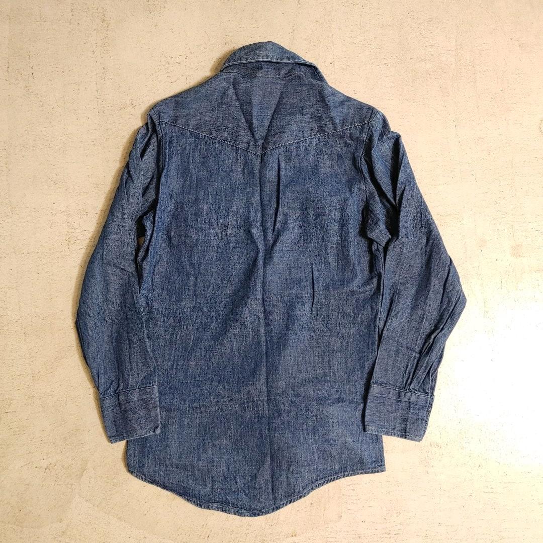 OLD Denim western shirts M デニムウエスタンシャツ