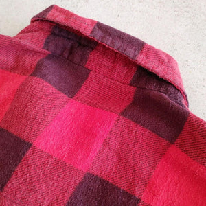 Mc Duncan print buffalo check shirts XL ビンテージ　古着　プリントネルシャツ　