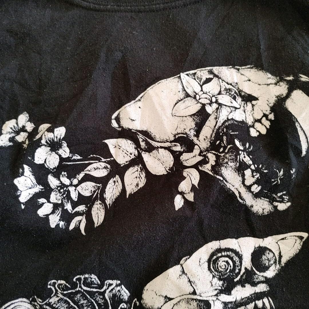 usused  fossil print sweat M 古着　ユーズド　ビンテージ　プリントスウェット　化石　FOSSIL ギルダン　M