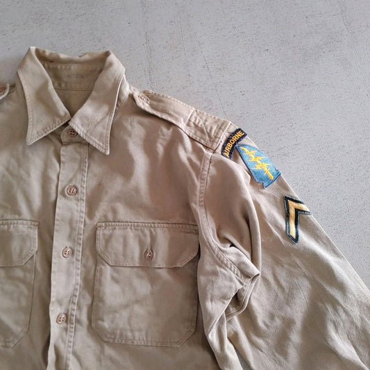 Military wappen shirts　ミリタリーワッペンシャツ　M