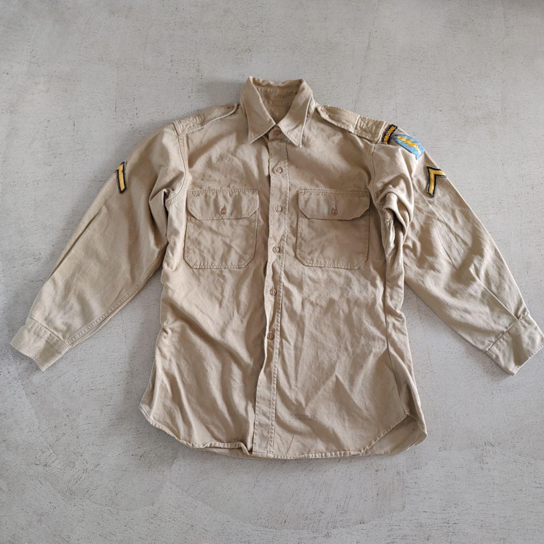Military wappen shirts　ミリタリーワッペンシャツ　M